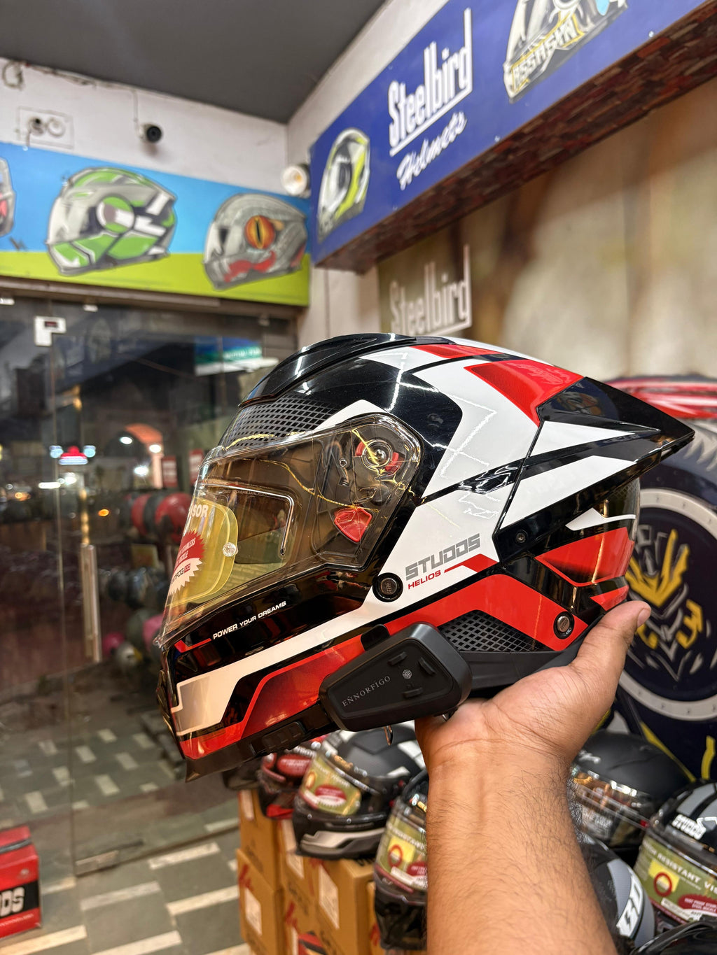 Studds Helios with Bluetooth