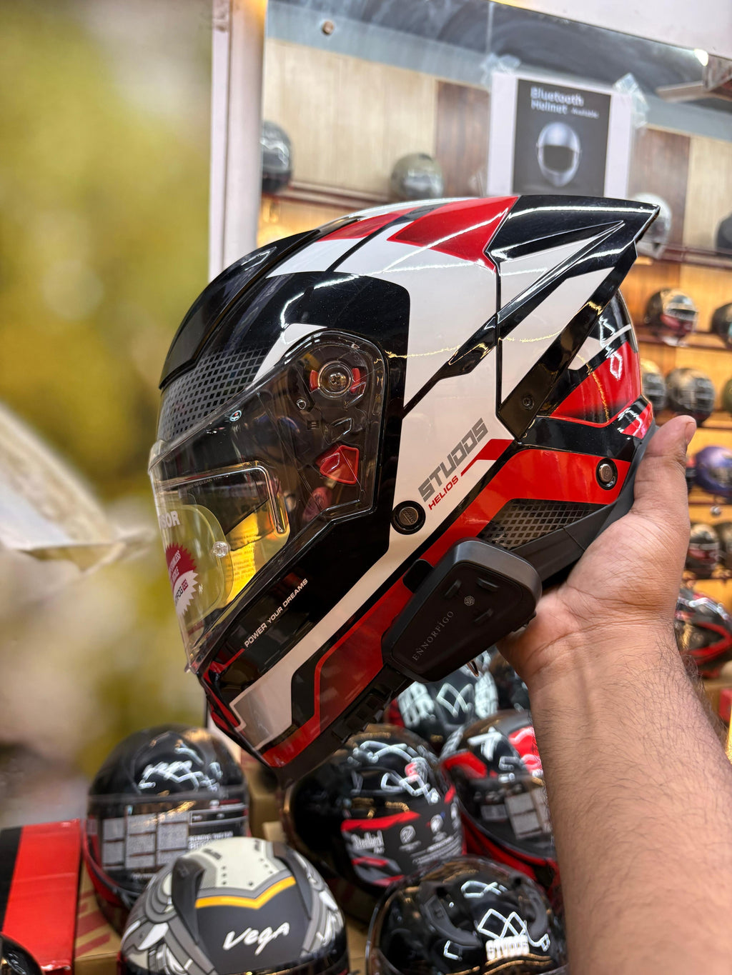 Studds Helios with Bluetooth