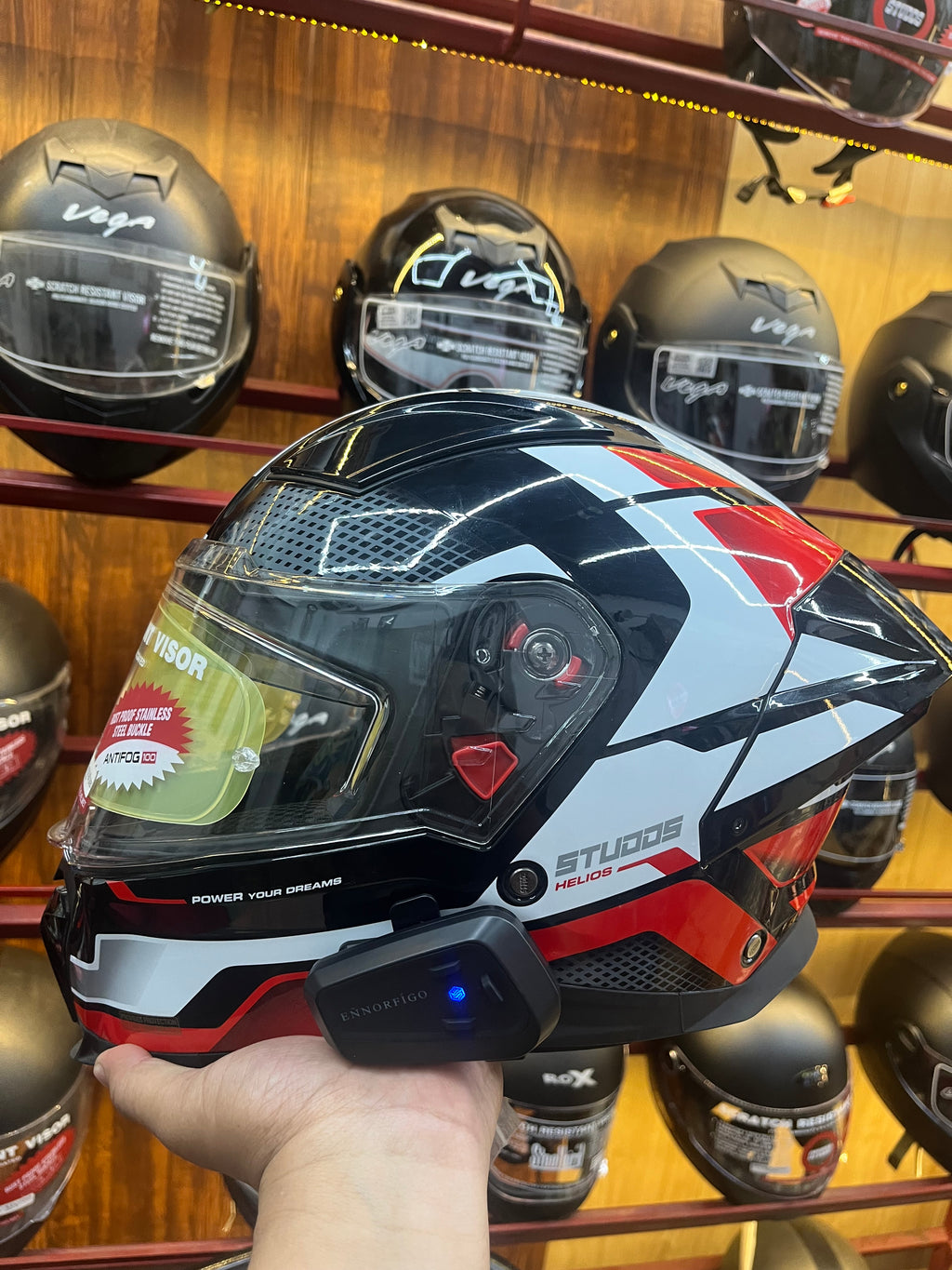 Studds Helios with Bluetooth